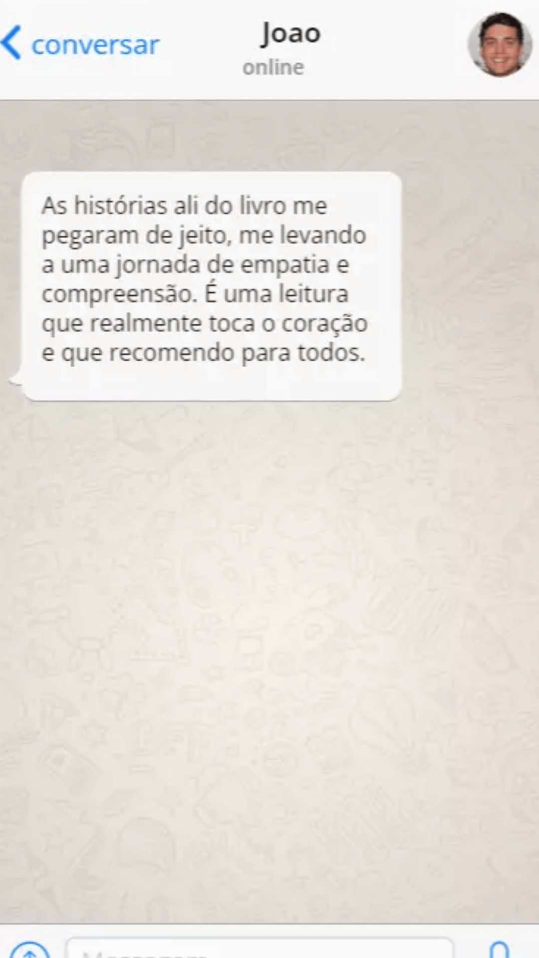 Depoimento WhatsApp