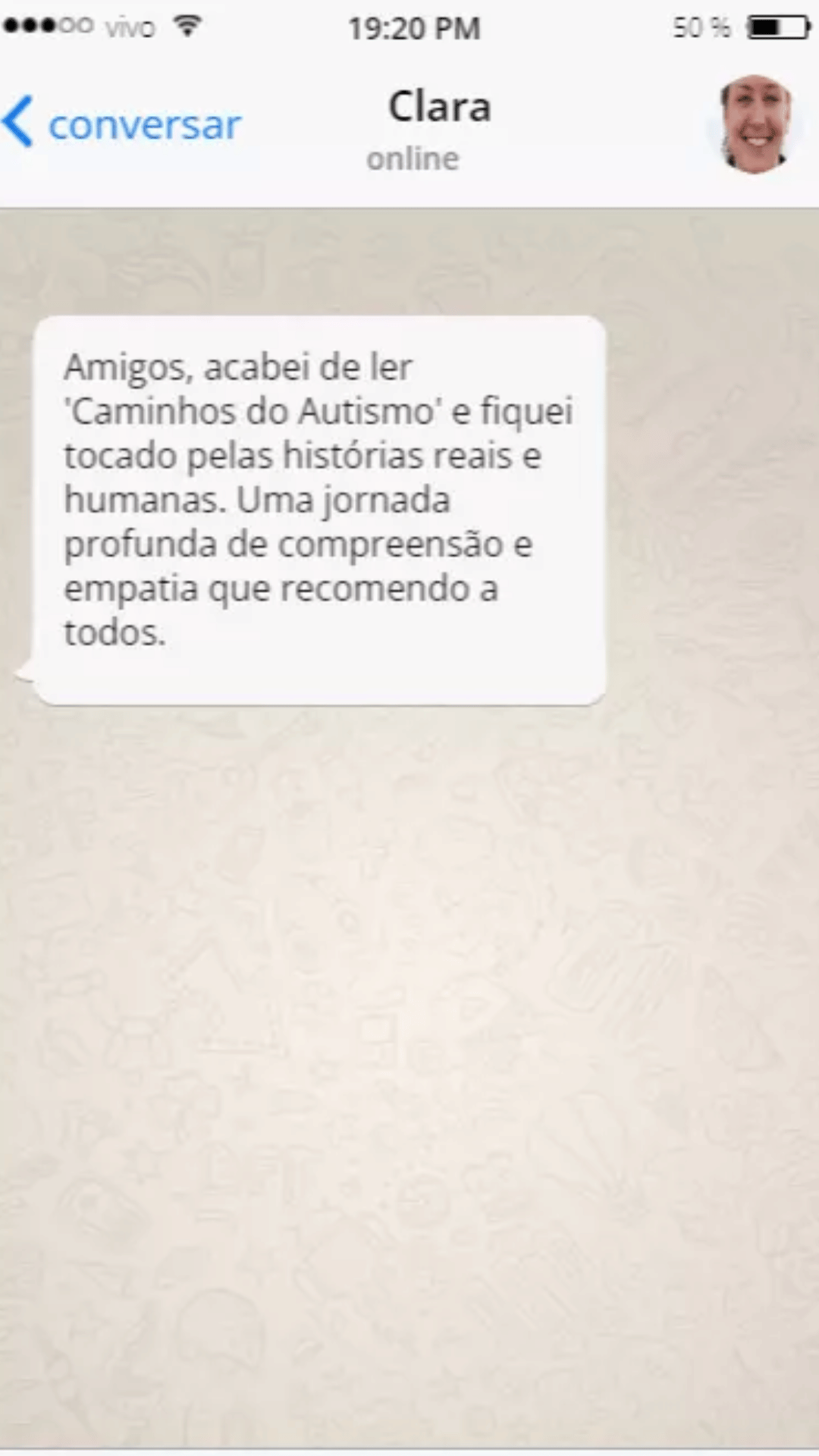 Depoimento WhatsApp